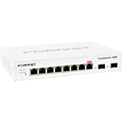 Fortinet Layer 2 Fortigate Switch Controller Compatible Switch With 8 X Ge Rj45 Ports, 2 X Ge Sfp, Fanless Line Ac And Pse Dual Powered.