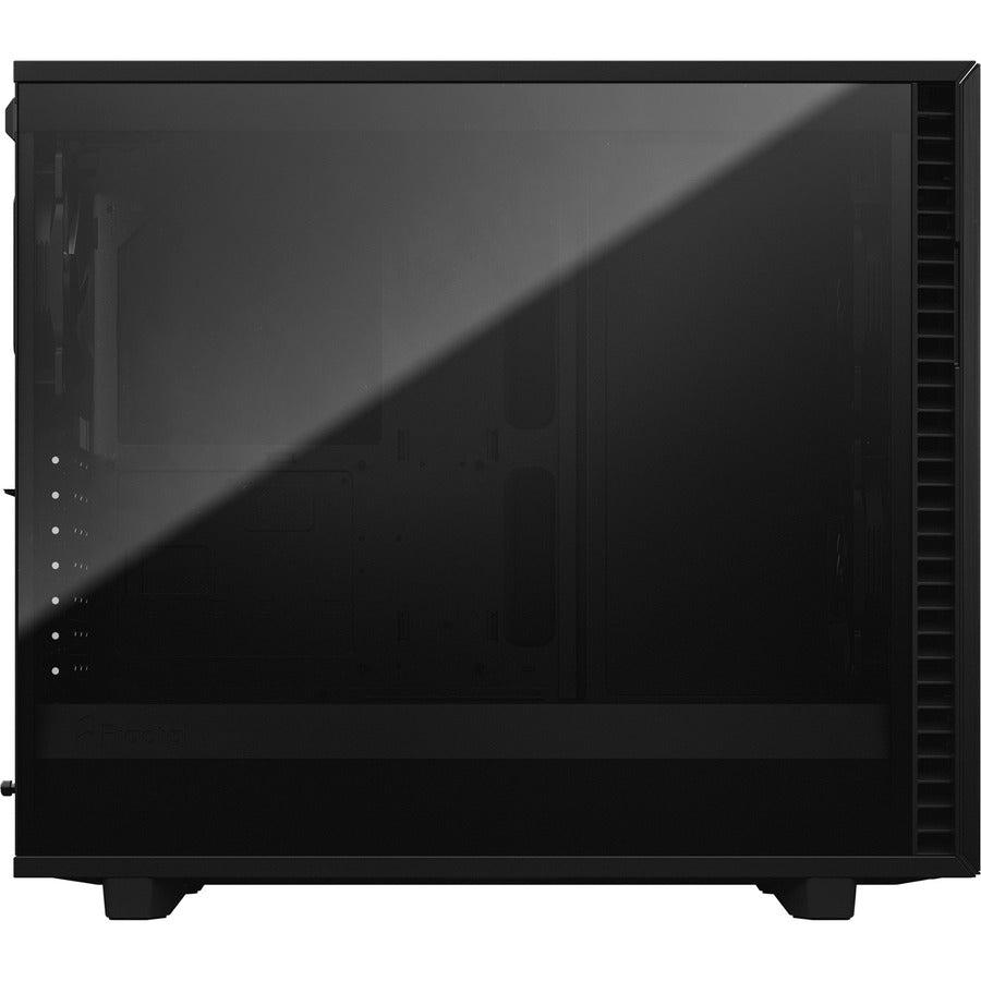 Fractal Design Define 7 Black Tg Dark Tint /Brushed Aluminum/Steel E-Atx Silent Modular Dark Tinted Tempered Glass Window Mid Tower Computer Case