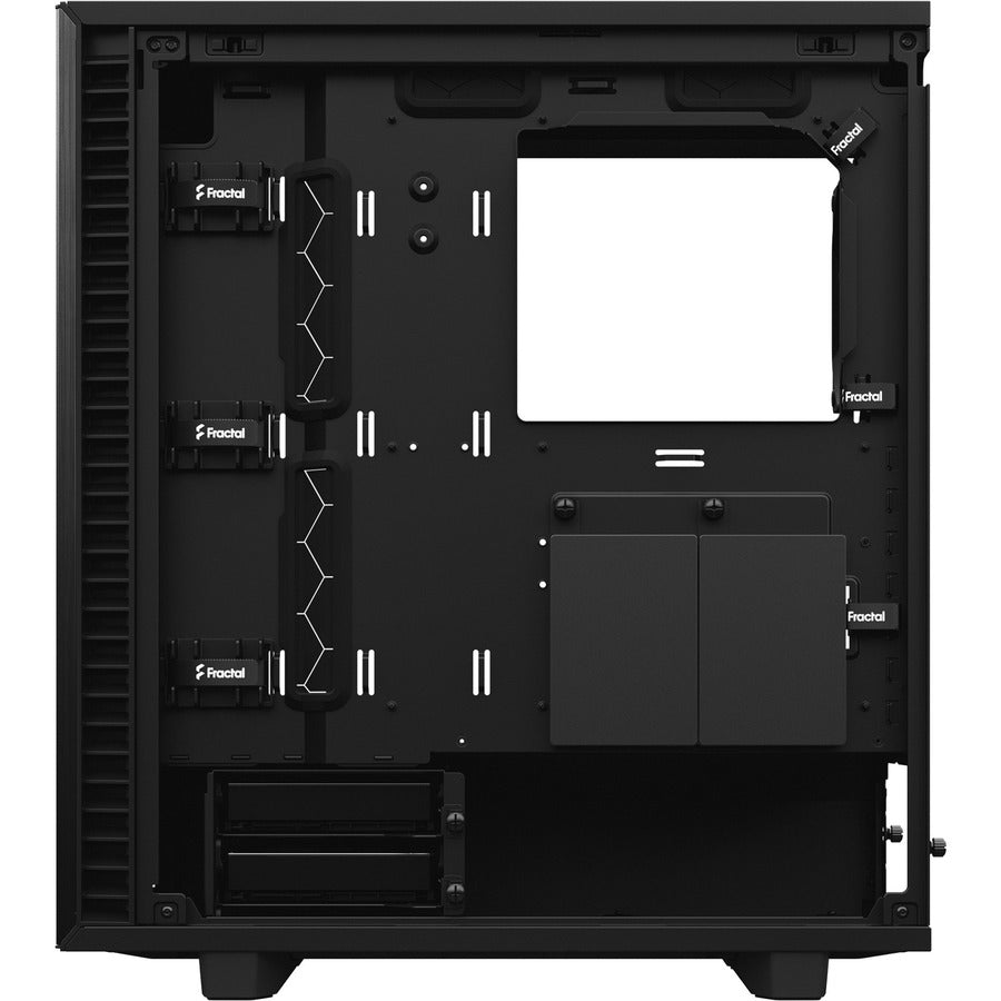 Fractal Design Fd-C-Def7C-03 Define 7 Compact Black Brushed Aluminum/Steel Atx Compact Silent Tempered Glass Window Mid Tower Computer Case