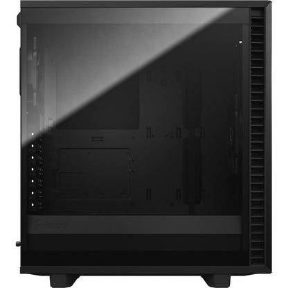 Fractal Design Fd-C-Def7C-03 Define 7 Compact Black Brushed Aluminum/Steel Atx Compact Silent Tempered Glass Window Mid Tower Computer Case