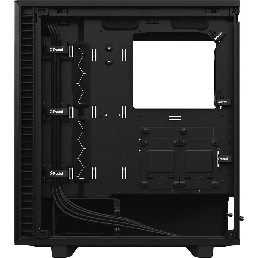 Fractal Design Fd-C-Def7C-03 Define 7 Compact Black Brushed Aluminum/Steel Atx Compact Silent Tempered Glass Window Mid Tower Computer Case