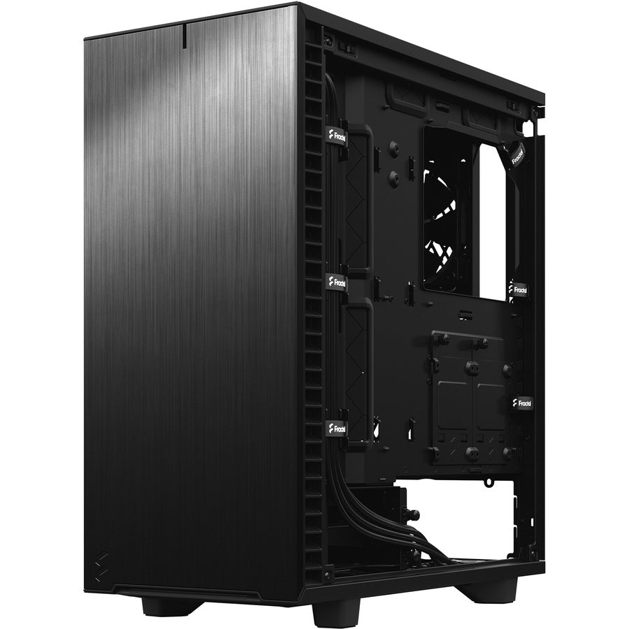 Fractal Design Fd-C-Def7C-03 Define 7 Compact Black Brushed Aluminum/Steel Atx Compact Silent Tempered Glass Window Mid Tower Computer Case