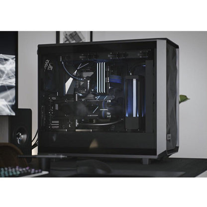 Fractal Design Fd-C-Mes2A-02 Meshify 2 Black Atx Flexible Dark Tinted Tempered Glass Window Mid Tower Computer Case (Black)