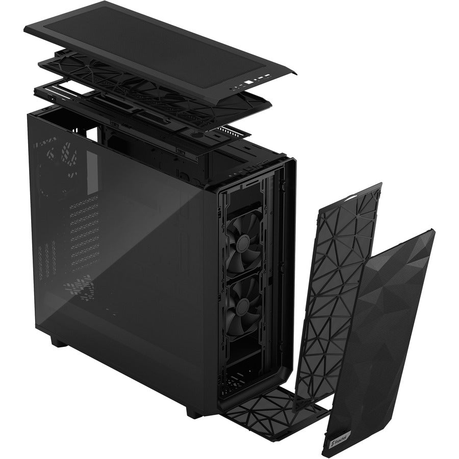 Fractal Design Fd-C-Mes2X-02 Meshify 2 Xl Black Atx Flexible Light Tinted Tempered Glass Window Full Tower Computer Case (Black)