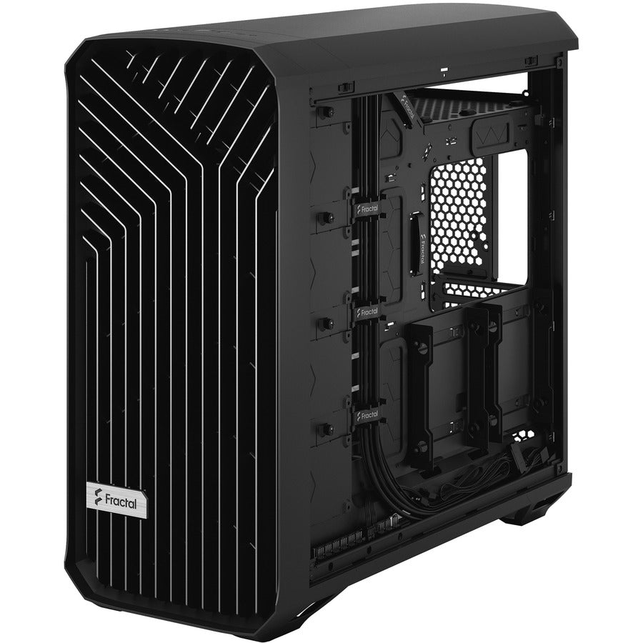 Fractal Design Torrent Black E-Atx Tempered Glass Window High-Airflow Mid Tower Computer Case - Fd-C-Tor1A-01 (Black)