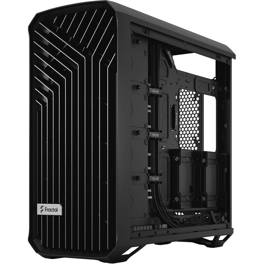 Fractal Design Torrent Black E-Atx Tempered Glass Window High-Airflow Mid Tower Computer Case - Fd-C-Tor1A-01 (Black)