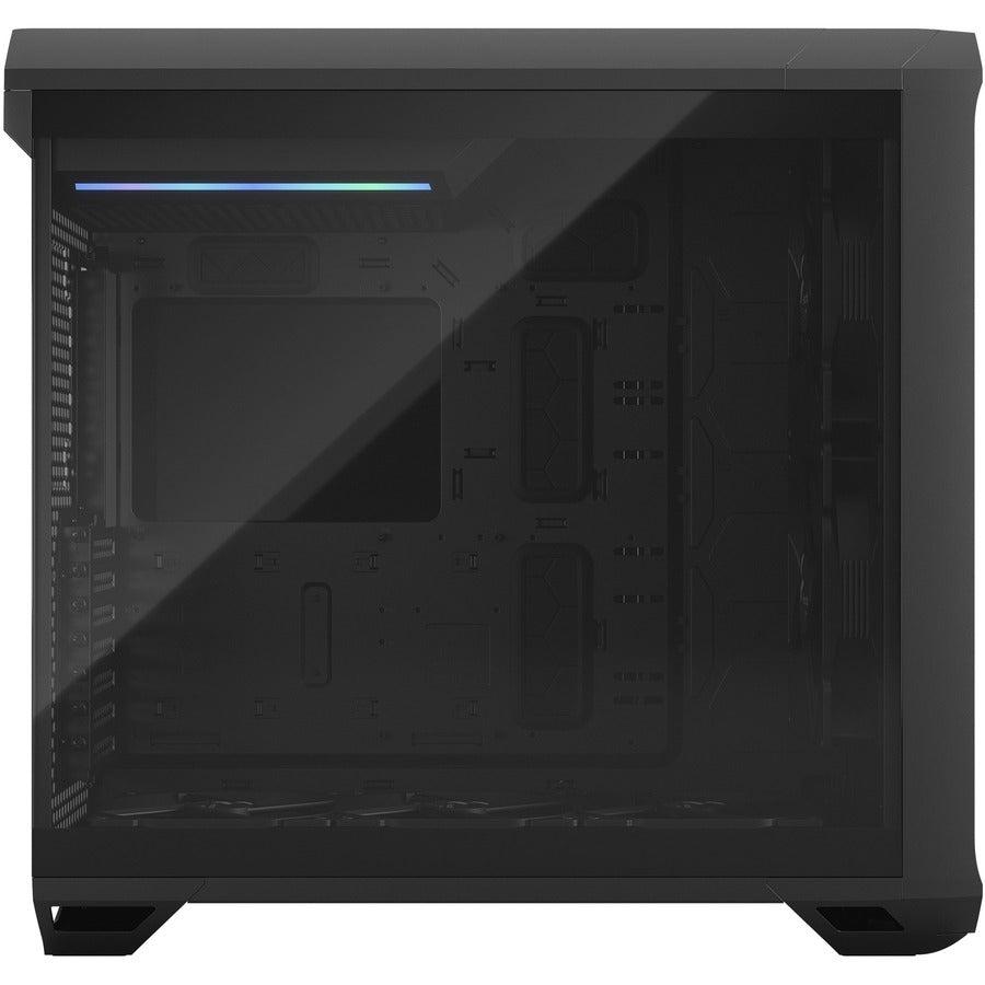 Fractal Design Torrent Black E-Atx Tempered Glass Window High-Airflow Mid Tower Computer Case - Fd-C-Tor1A-01 (Black)