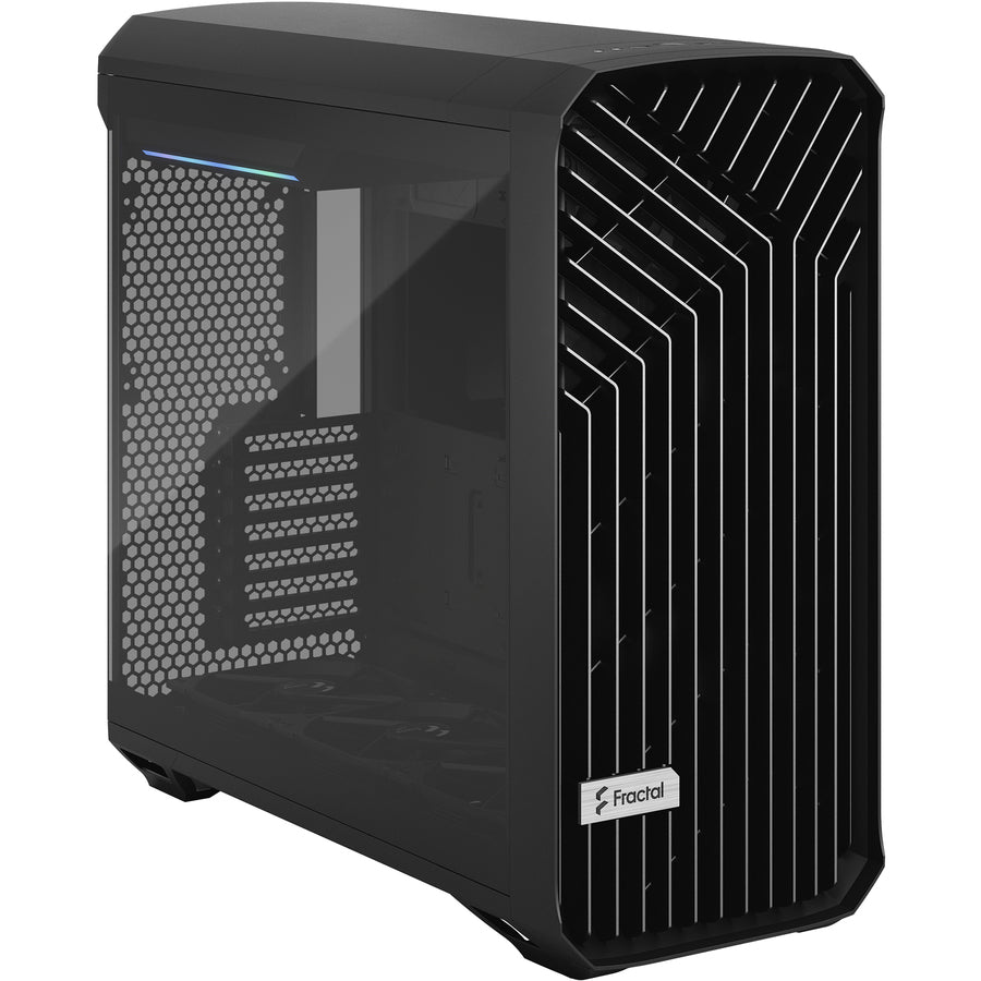 Fractal Design Torrent Black E-Atx Tempered Glass Window High-Airflow Mid Tower Computer Case - Fd-C-Tor1A-01 (Black)