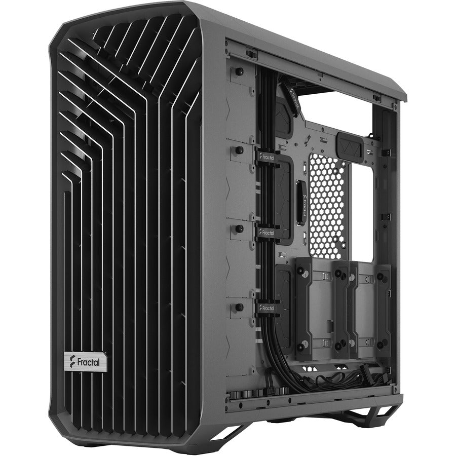 Fractal Design Torrent Gray E-Atx Tempered Glass Window High-Airflow Mid Tower Computer Case - Fd-C-Tor1A-02 (Gray)