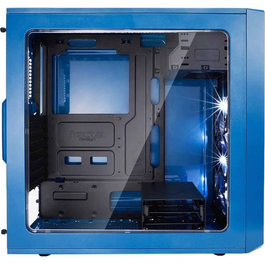 Fractal Focus G No Power Supply Atx Mid Tower W/ Window (Petrol Blue)