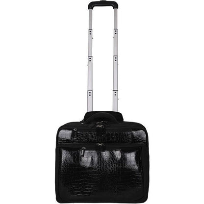Francine Collection Croco Carrying Case (Roller) For 17" Notebook, Travel Essential