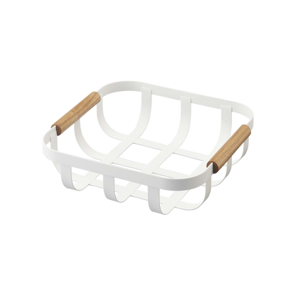 Fruit Basket - Steel + Wood