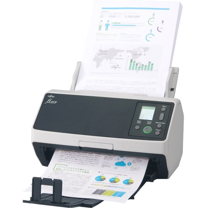 Fujitsu Fi-8170 Large Format Adf/Manual Feed Scanner - 600 Dpi Optical Cg01000-303001