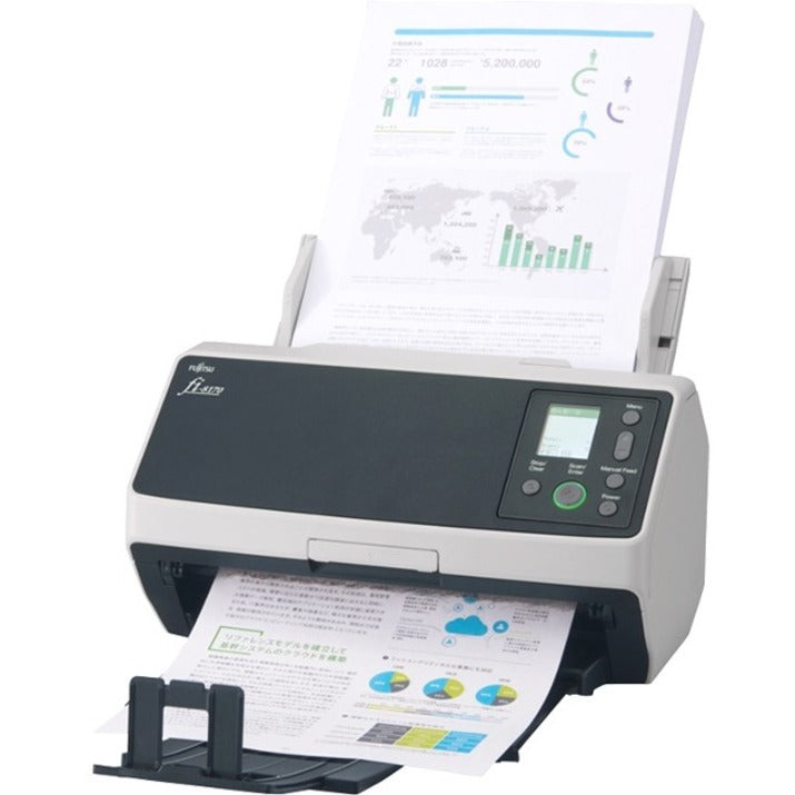 Fujitsu Fi-8170 Large Format Adf/Manual Feed Scanner - 600 Dpi Optical Cg01000-303101