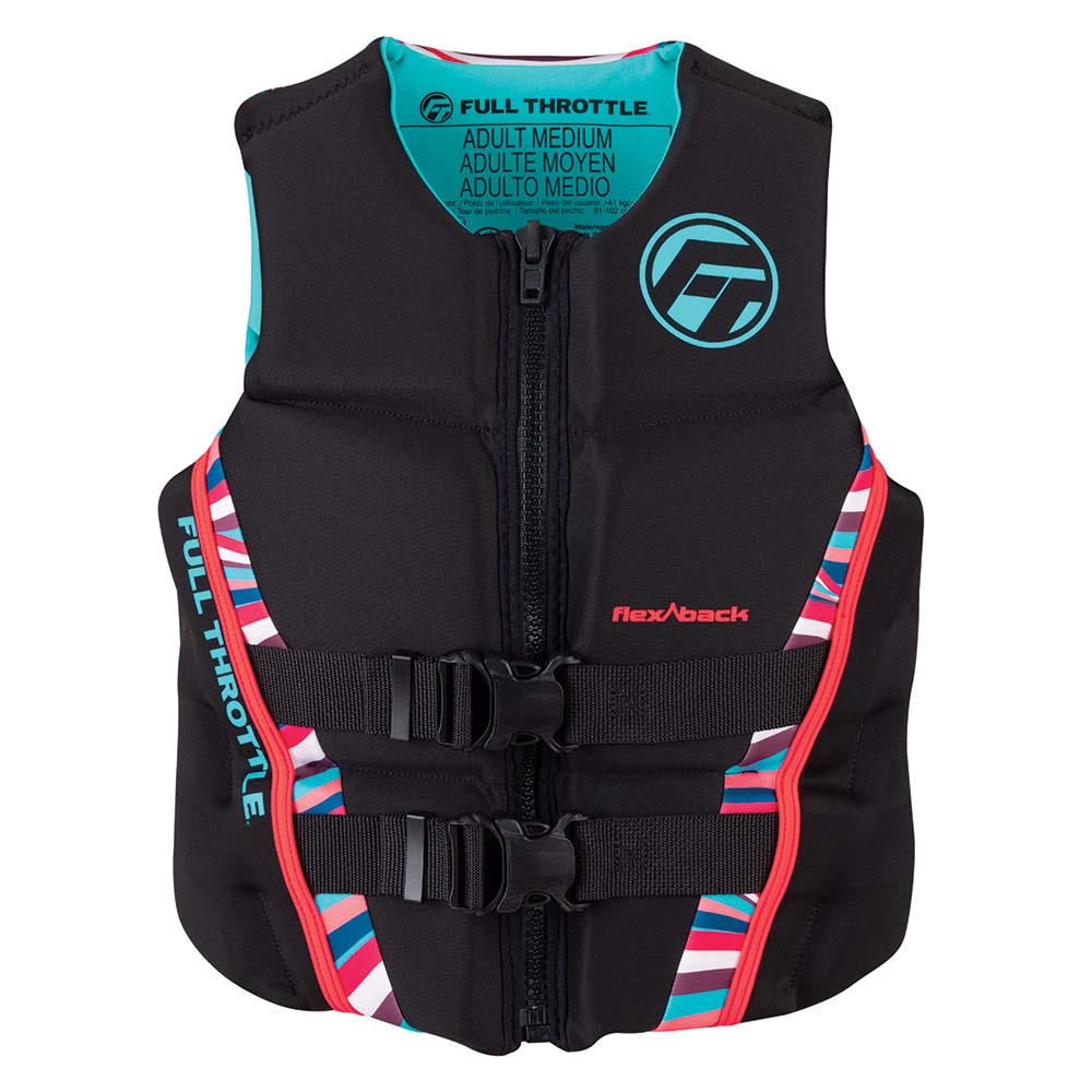 Full Throttle Women&#39;s Rapid-Dry Flex-Back Life Jacket - Women&#39;s S - Pink/Black