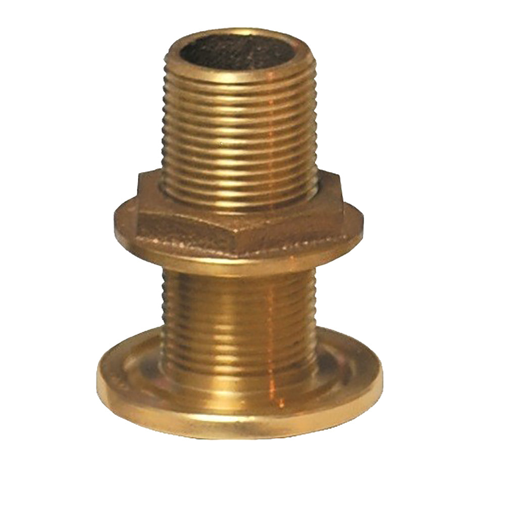 GROCO 1-1/2" NPS NPT Combo Bronze Thru-Hull Fitting w/Nut