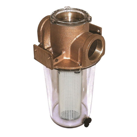 GROCO ARG-1000 Series 1" Raw Water Strainer w/Non-Metallic Plastic Basket