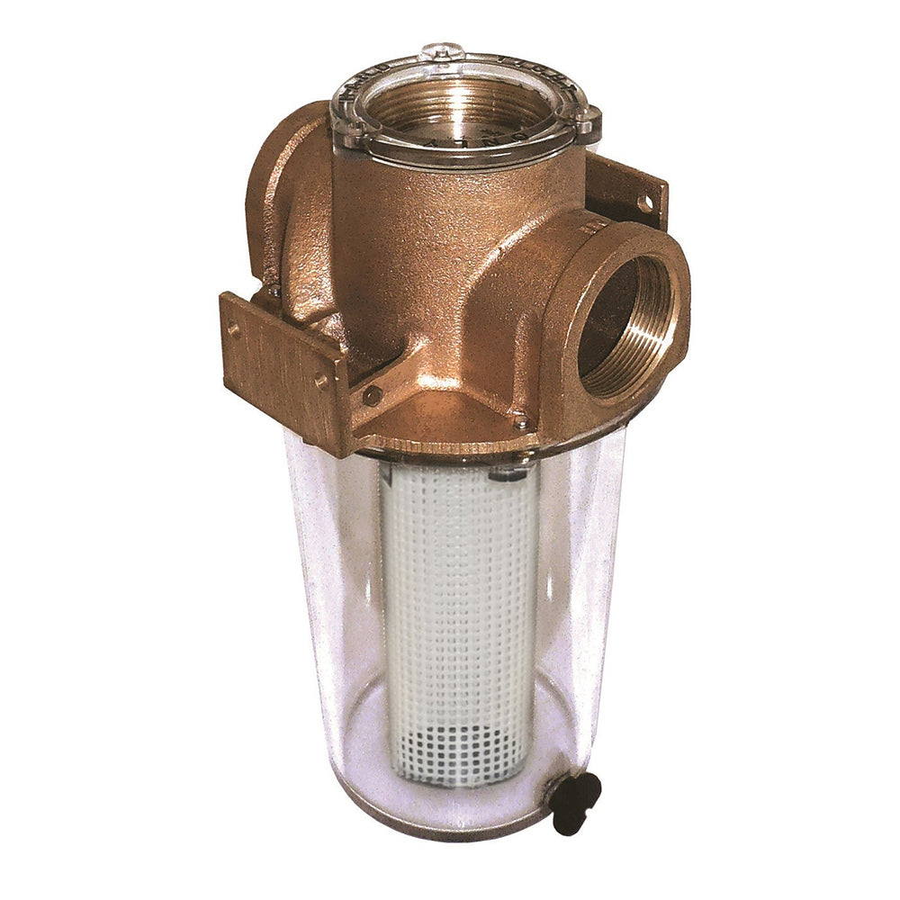 GROCO ARG-1250 Series 1-1/4" Raw Water Strainer w/Non-Metallic Plastic Basket