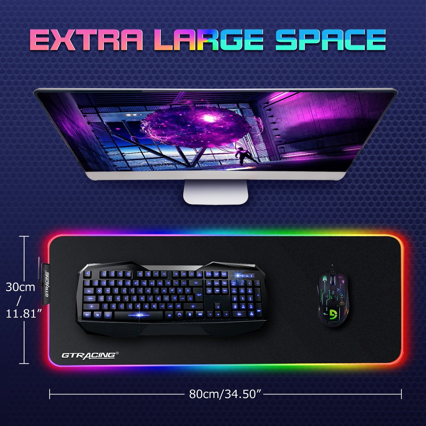 Gaming RGB Mouse Pad GT877