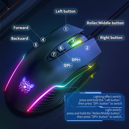 Gaming WIred RGB Mouse CW905