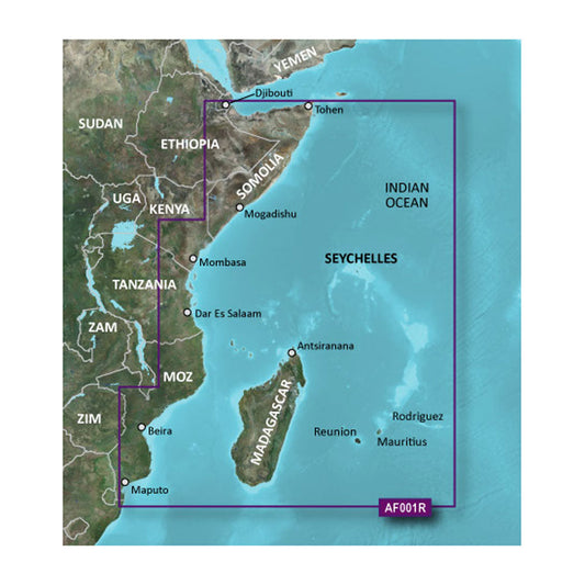 Garmin BlueChart&reg; g3 HD - HXAF001R - Eastern Africa - microSD&trade;/SD&trade;