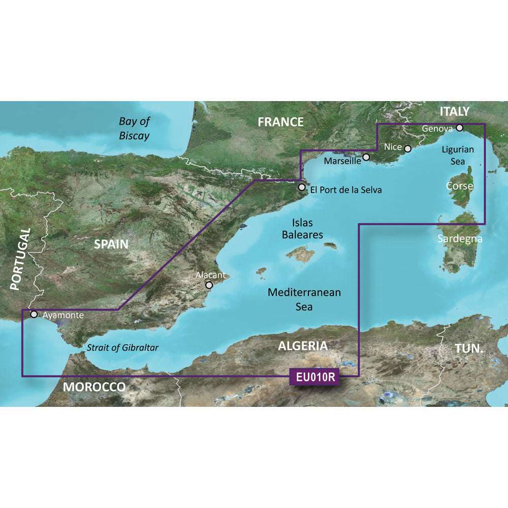 Garmin BlueChart&reg; g3 HD - HXEU010R - Spain Mediterranean Coast - microSD&trade;/SD&trade;