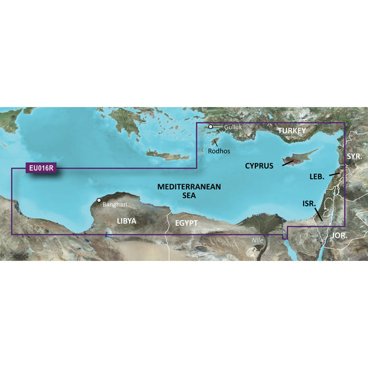 Garmin BlueChart&reg; g3 HD - HXEU016R - Mediterranean Southeast - microSD&trade;/SD&trade;