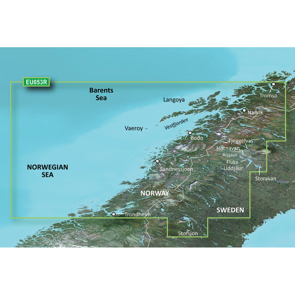 Garmin BlueChart&reg; g3 HD - HXEU053R - Trondheim - Tromso - microSD&trade;/SD&trade;