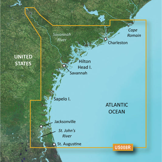 Garmin BlueChart&reg; g3 Vision&reg; HD - VUS008R - Charleston to Jacksonville - microSD&trade;/SD&trade;