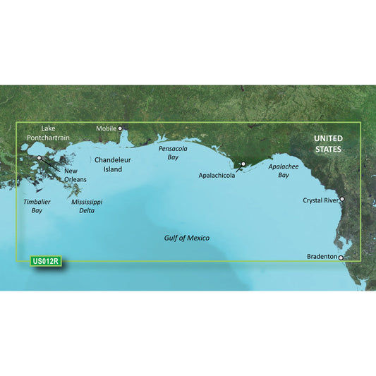 Garmin BlueChart&reg; g3 Vision&reg; HD - VUS012R - Tampa - New Orleans - microSD&trade;/SD&trade;