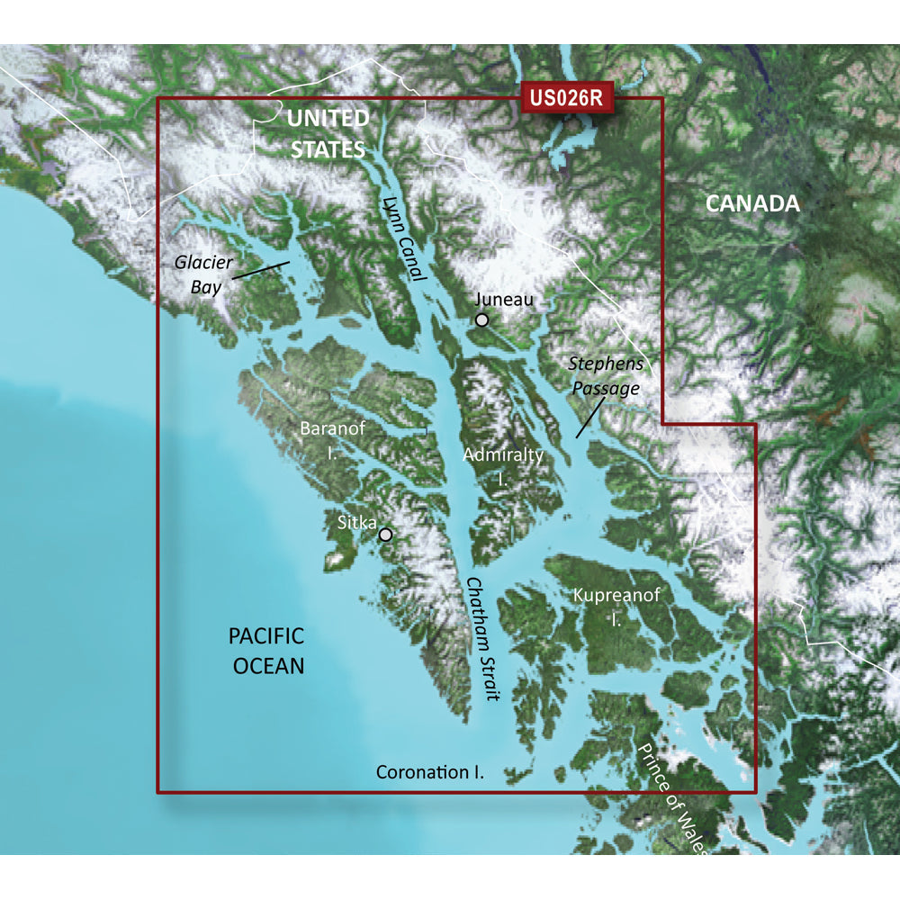 Garmin BlueChart&reg; g3 Vision&reg; HD - VUS026R - Wrangell/Juneau/Sitka - microSD&trade;/SD&trade;