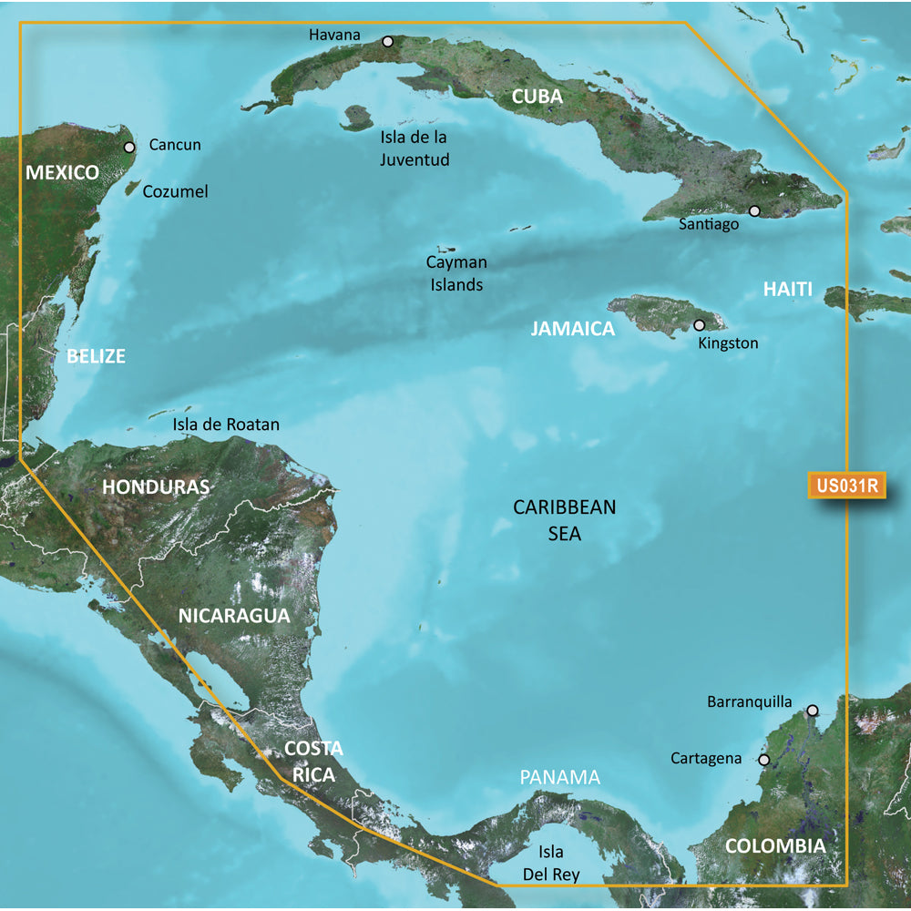 Garmin BlueChart&reg; g3 Vision&reg; HD - VUS031R - Southwest Caribbean - microSD&trade;/SD&trade;