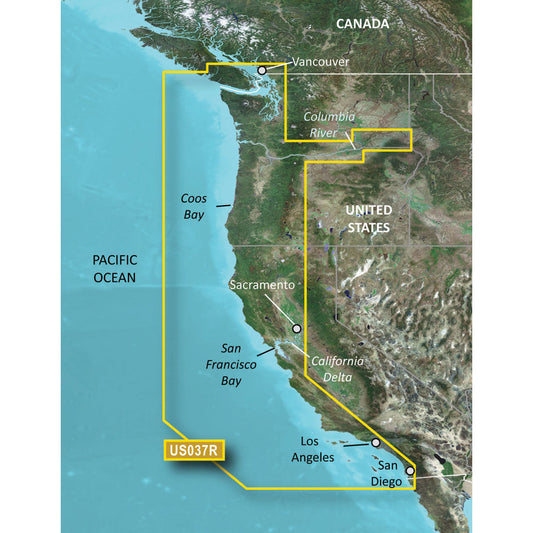 Garmin BlueChart&reg; g3 Vision&reg; HD - VUS037R - Vancouver - San Diego - microSD&trade;/SD&trade;