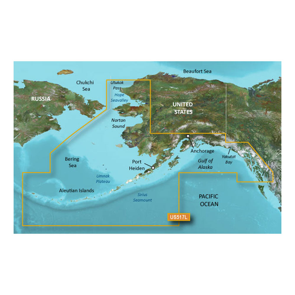 Garmin BlueChart&reg; g3 Vision&reg; HD - VUS517L - Alaska South - microSD&trade;/SD&trade;