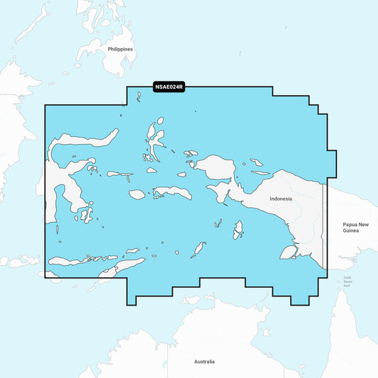 Garmin Navionics+ NSAE024R - Central West Papua &amp; East Sulawesi - Marine Chart