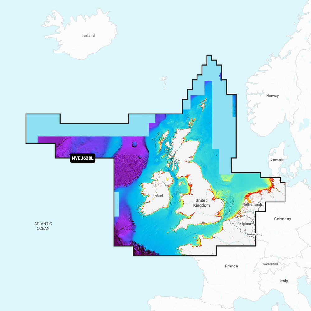 Garmin Navionics Vision+&trade; NVEU628L U.K., Ireland &amp; Holland