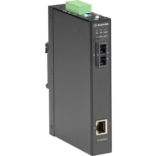 Gigabit Ethernet (1000-Mbps) Industrial Media Converter - 10/100/1000-Mbps Coppe Bbx-Lgc281A