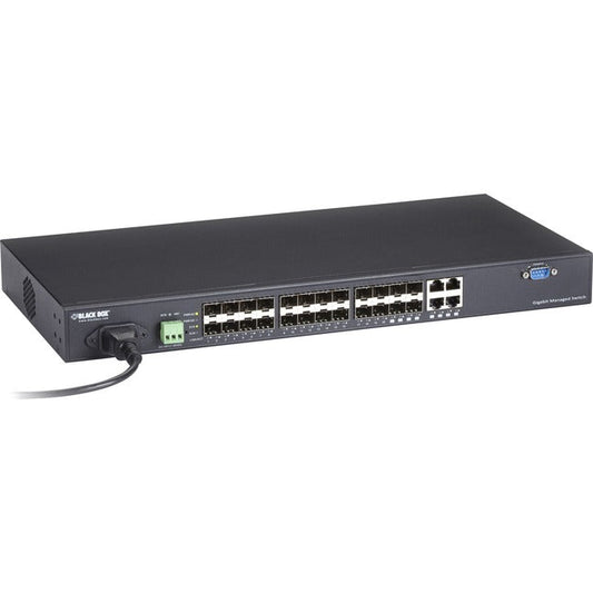 Gigabit Ethernet (1000-Mbps) Managed Switch - (20) Sfp, (4) 100/1000-Mbps Dual-M