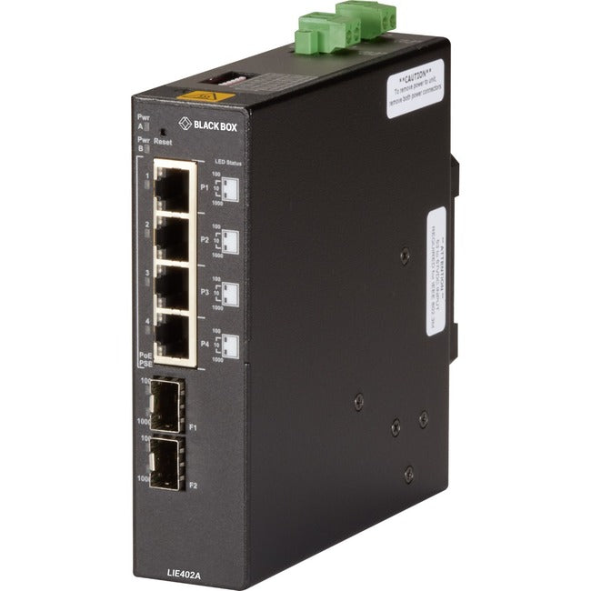 Gigabit Ethernet Poe++ Industrial Network BBX-LIE402A