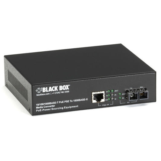 Gigabit Ethernet Poe Media Converter 10/100/1000-Mbps Copper To 1000-Mbps Multim