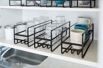 Glass and Mug Cabinet Organizer - Steel