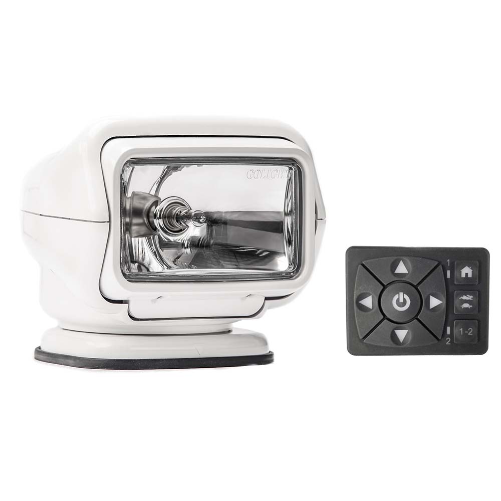 Golight Stryker ST Series Permanent Mount White 12V Halogen w/Hard Wired Dash Mount Remote