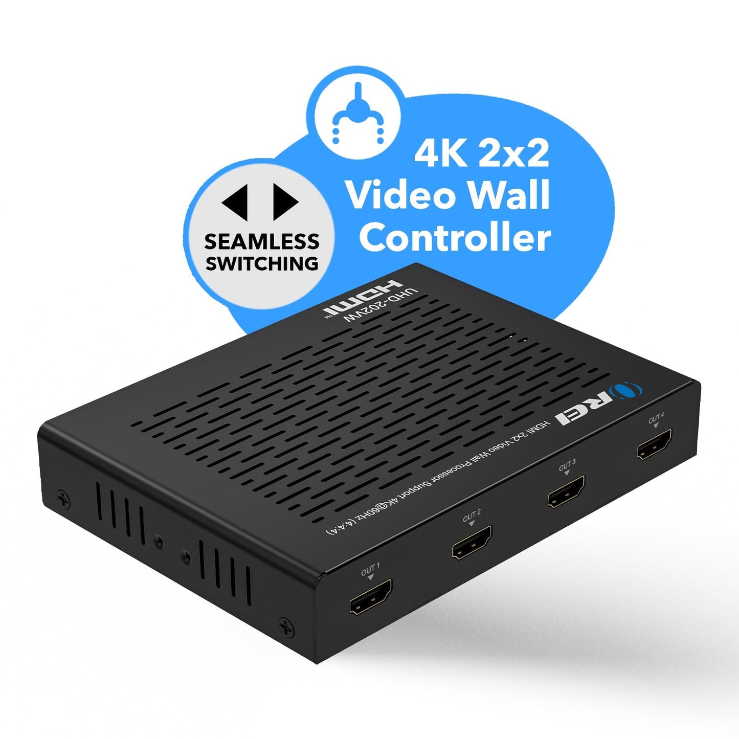 HDMI 2x2 Video Wall Controller 4K@60Hz (UHD-202VW)