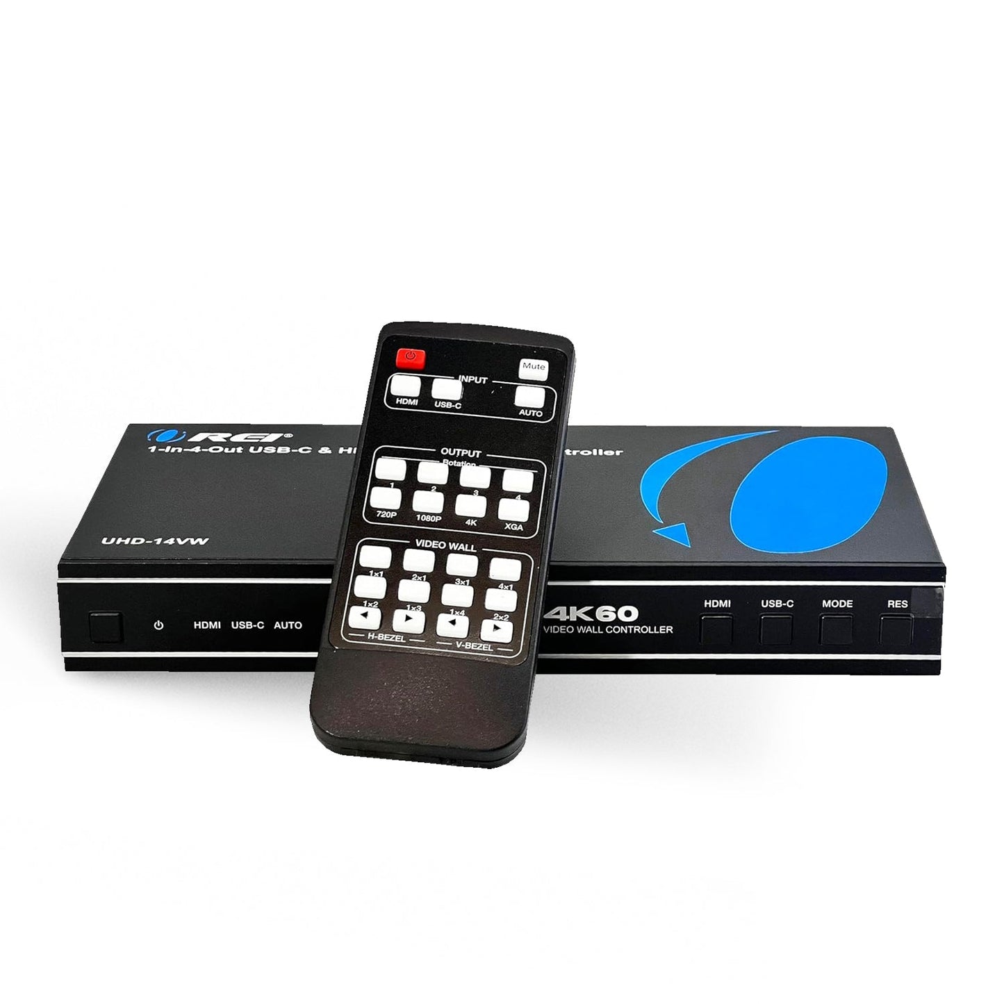 HDMI 2x2 Video Wall Controller with UBS-C input (UHD-14VW)