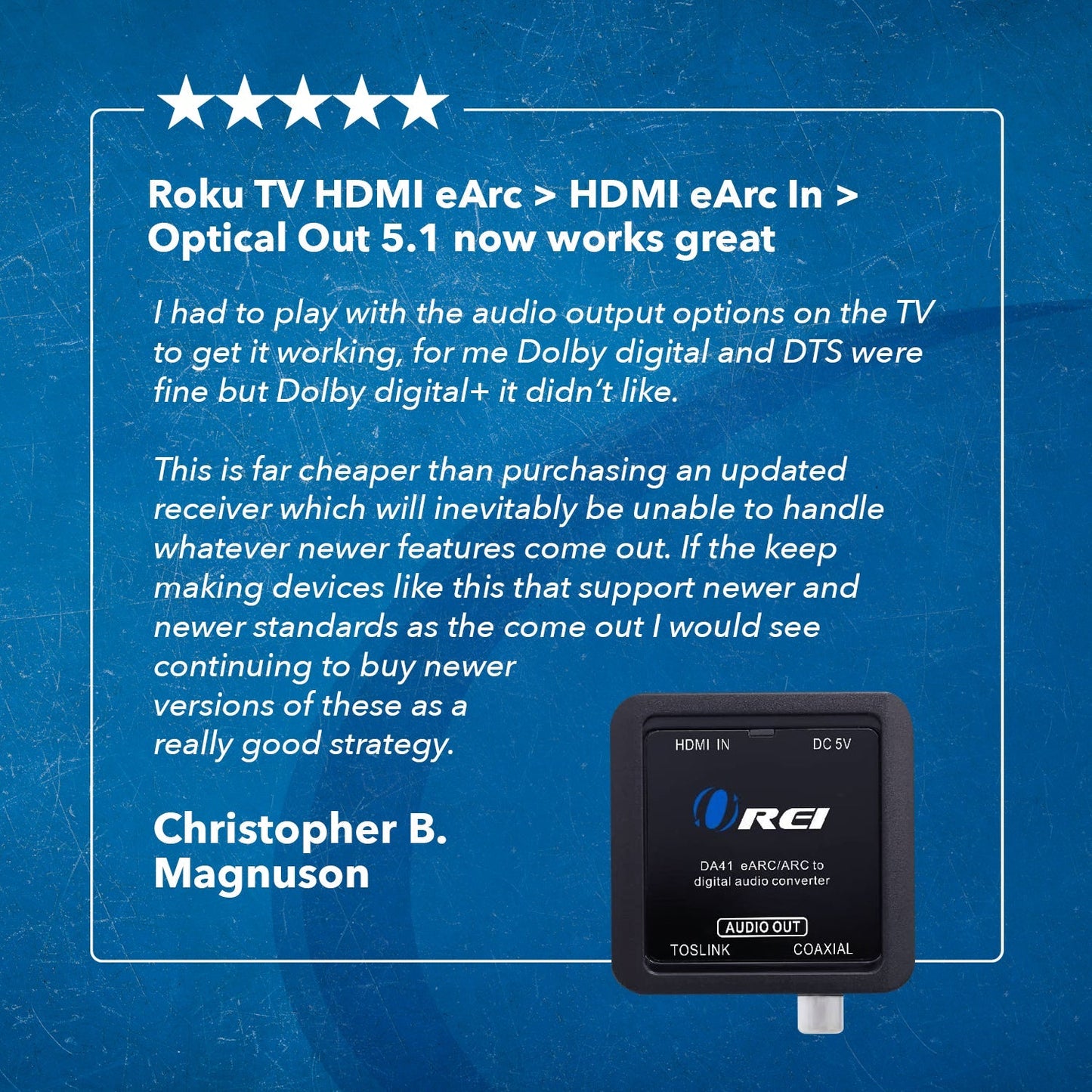 HDMI (ARC/eARC) To Digital Audio Converter (DA41)