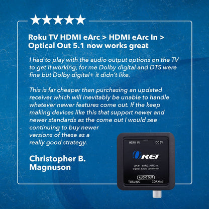 HDMI (ARC/eARC) To Digital Audio Converter (DA41)