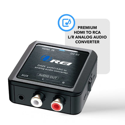 HDMI ARC/eARC to Analog Audio Converter (DA25)