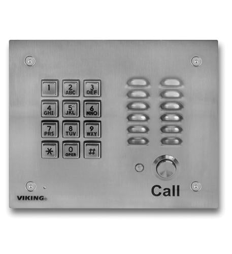 Handsfree Phone w/ Key Pad - Stainless VK-K-1700-3