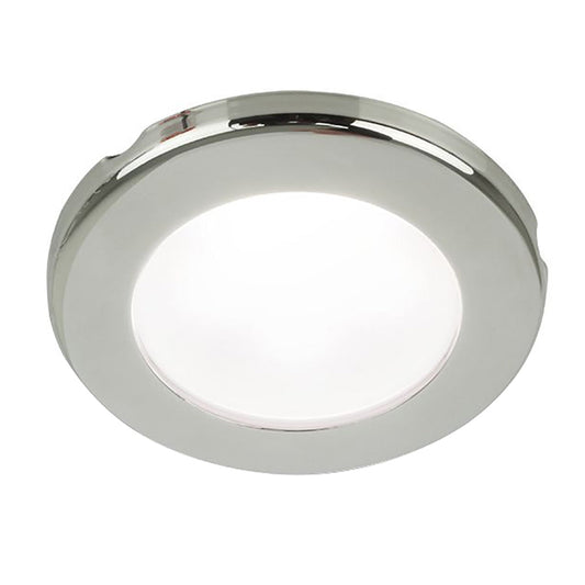 Hella Marine EuroLED 75 3" Round Screw Mount Down Light - White LED - Stainless Steel Rim - 12V