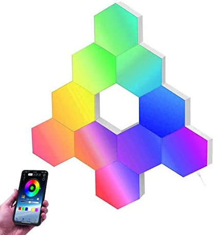 Hexagon LED Wall Light Panels (10 Pack)